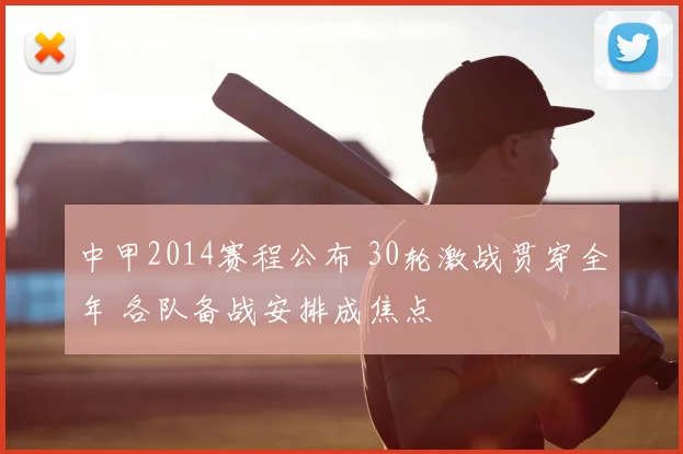 中甲2014赛程公布 30轮激战贯穿全年 各队备战安排成焦点
